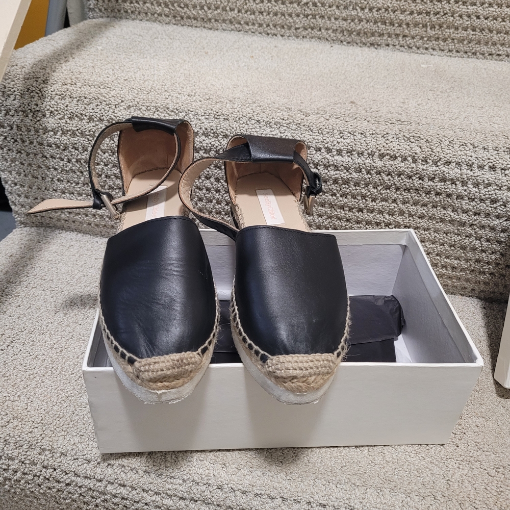 Black Espadrille Flats